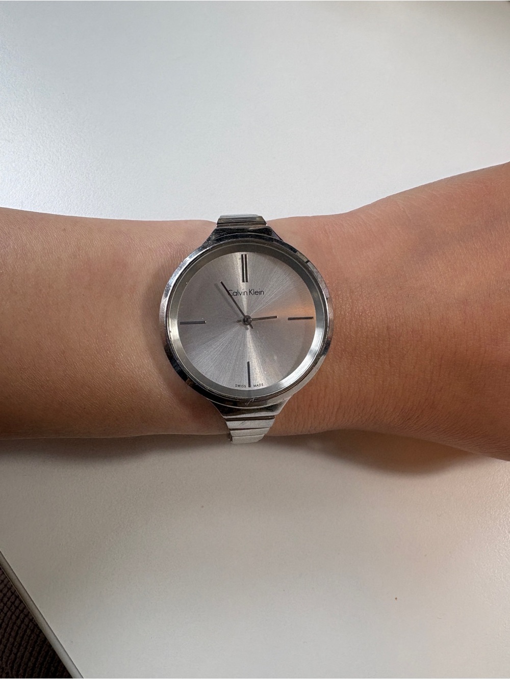Calvin Klein Silver Round Dial Wristwatch